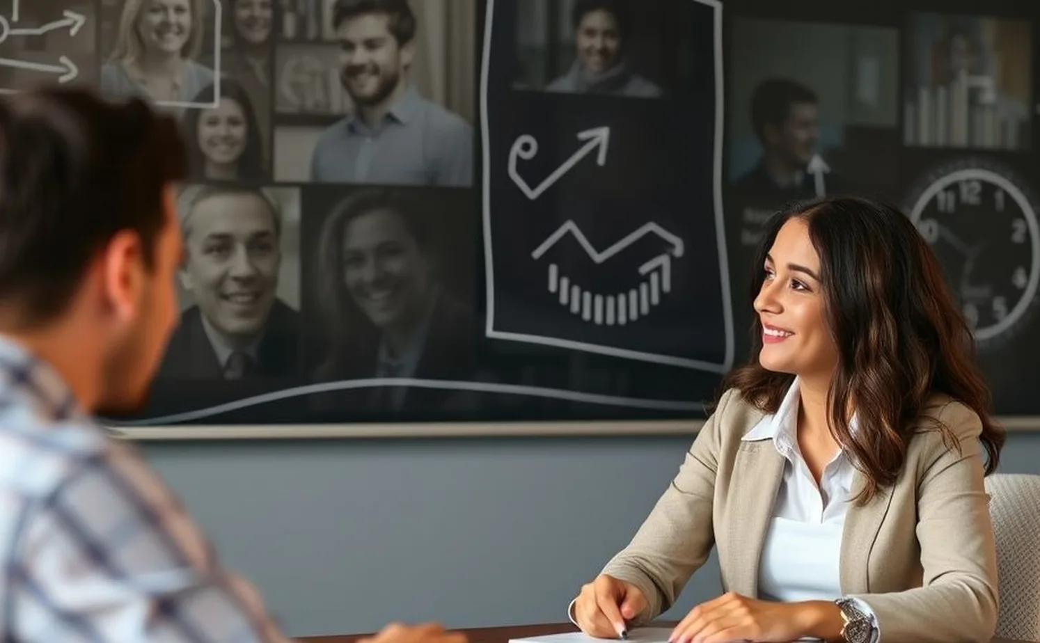 Career advancement coaching session